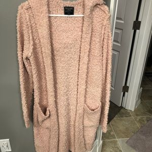 Abercrombie size small popcorn duster with hood